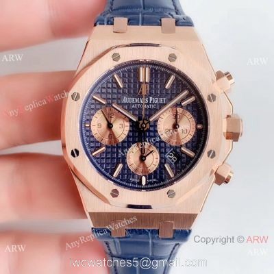 BF Factory Audemars Piguet Royal Oak 26331or Copy Watch Rose Gold Blue Face 1