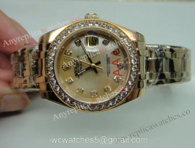 Masterpiece Datejust Replica Rolex Diamond Bezel Yellow Gold 31mm Watch 1