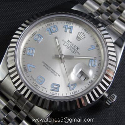 Clone Swiss ETA2836 Rolex Datejust II Blue Arabic Watch 1