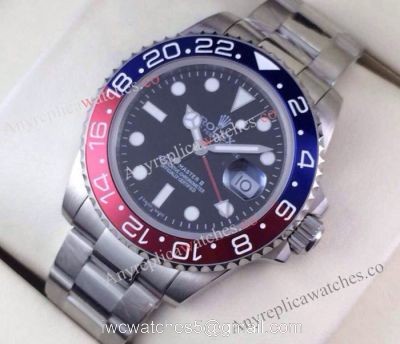 Copy Rolex GMT Master II Watch Red Blue Bezel ETA2836 1