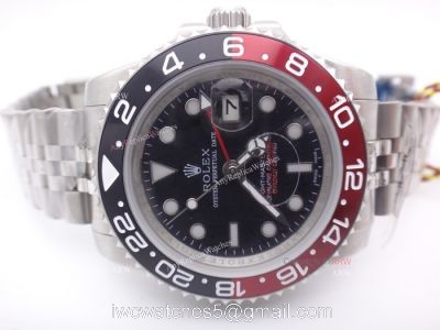 Rolex Pepsi Jubilee Replica Watch GMT-Master II Black Red Ceramic 1