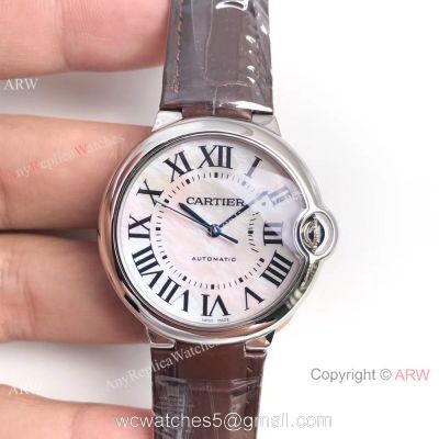Swiss Grade Copy Ballon Bleu de Cartier Pink MOP Dial Watch 1