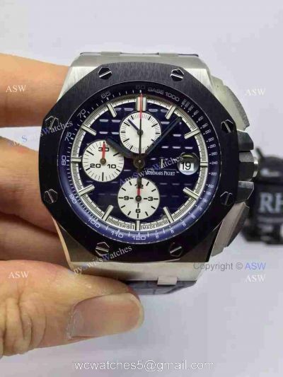 Swiss Copy Audemars Piguet Watch Blue Dial Blue Leather 1