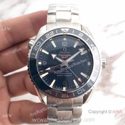 Swiss 8605 Omega Seamaster GMT 600m Replica Watch Blue Dial 1