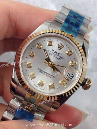 Rolex Datejust Diamond Silver Face 31mm Watch 1