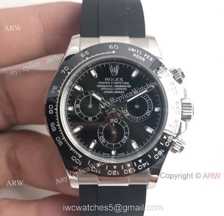AR Factory Daytona 4130 904L Steel Black Ceramic Watch 1:1 Replica 1