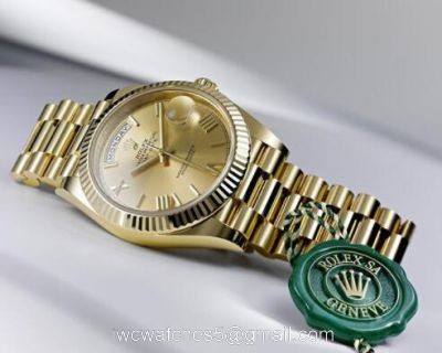 New High Quality Replica Rolex Day-Date President Band Gold Dial 40mm Watch 1