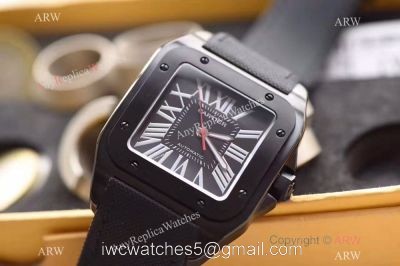 Cartier Santos 100th Anniversary Black Watch Swiss Grade Replica 1