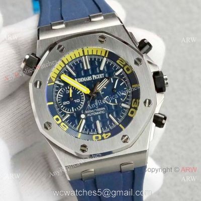 Audemars Piguet Royal Oak Offshore 42mm Watches SS Blue Dial 1