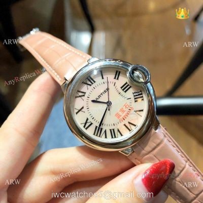 Pink Mother of Pearl Ballon Bleu de Cartier Watch Lady 36mm 1