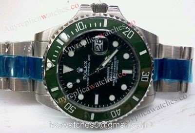 Stainless Steel Green Face 41mm Rolex Submariner Watches Extra Large 1