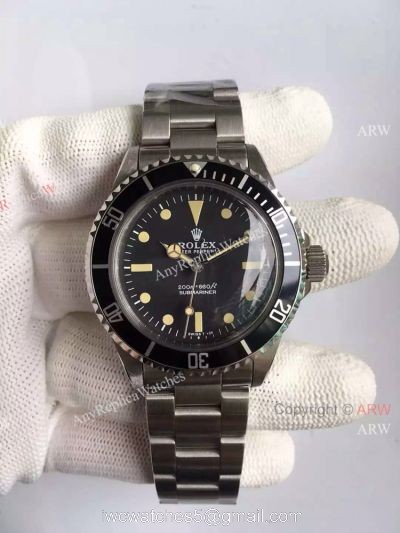 Rolex Vintage Submariner Replica Watch Stainless Steel Black Bezel 1