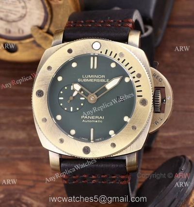 AAA Replica Panerai PAM382 Luminor Submersible Bronze Case Watch 1