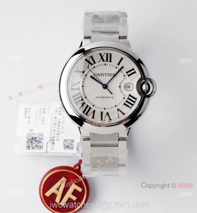 1-1 Best Edition AF Factory Ballon Bleu Cartier Copy Watch Stainless Steel 42mm 1
