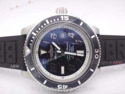High Quality Replica Breitling Superocean Abyss Black Dial Black Rubber Strap Watch 1
