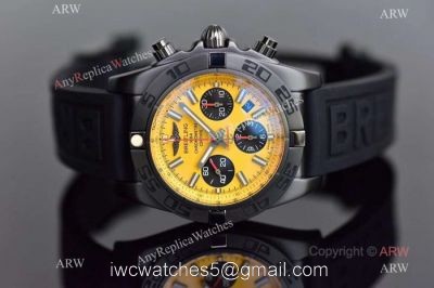 Swiss 7750 Copy Breitling Chronomat B01 Watches Yellow Dial 1