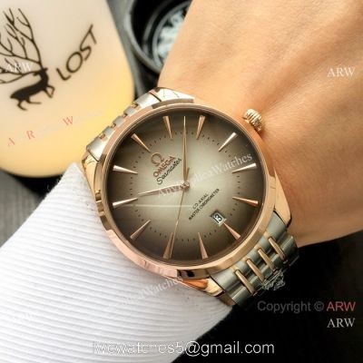 Copy Omega Automatic Seamaster Watches Two Tone Rose Gold 1