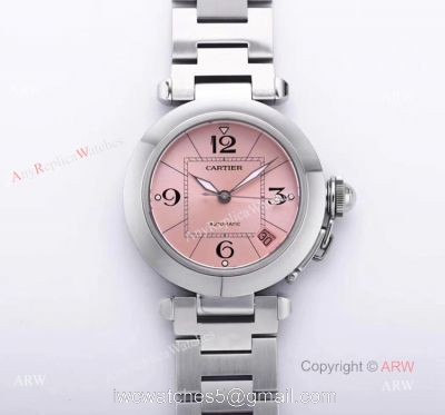 Faux Cartier Pasha 2020 Ladies Watches Cartier Pasha Automatic With Pink Dial 1