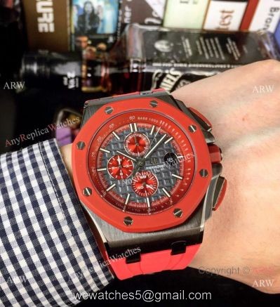 Fake Audemars Piguet Royal Oak Offshore Chrono Watches Red Version 1