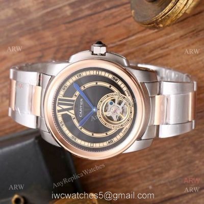 New Replica Cartier Calibre De Watches Two Tone Rose Gold 1