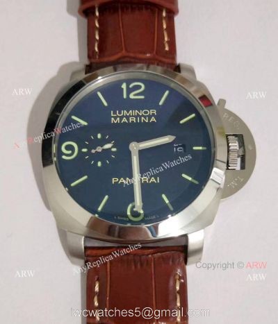 Panerai Luminor Marina PAM00312 SS Black Dial Watch Best Replica 1