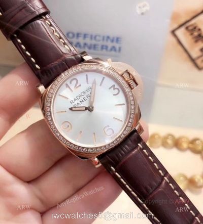 Copy Radiomir Panerai Rose Gold Ladies Watch / Officine Panerai AAA Watch 1