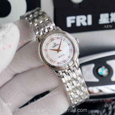 Swiss Quartz Omega Women De Ville Watches Stainless Steel 1