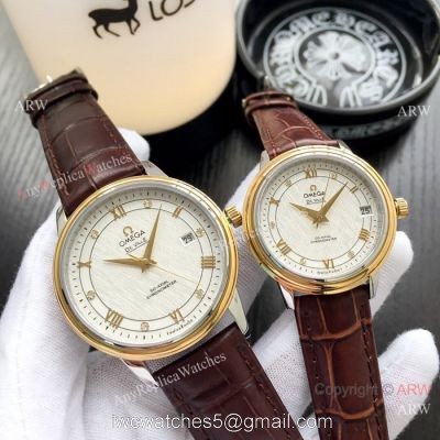 Fake Omega De Ville Prestige Automatic Watch Omega Couple Watch 1
