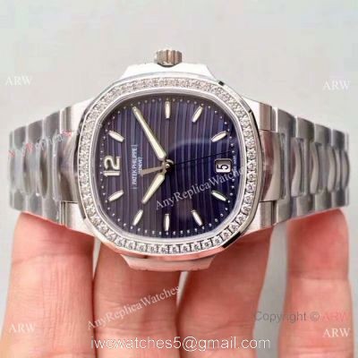 (PPF)Swiss Replica Patek Philippe 7118 Ladies Nautilus Watch Diamond bezel 1