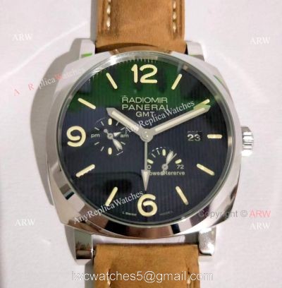 Best Panerai Radiomir GMT Power Reserve Black Dial Watch Pam 658 1