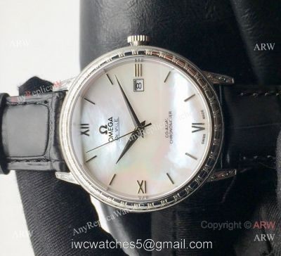 SWISS Replica Omega De Ville Mens Watch Mother of Pearl Face 1