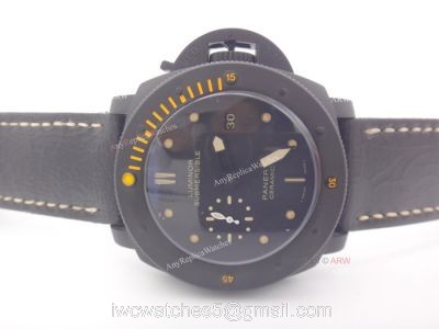 Panerai Luminor Submersible Ceramica PAM508 Replica Watch Brown Markers 1