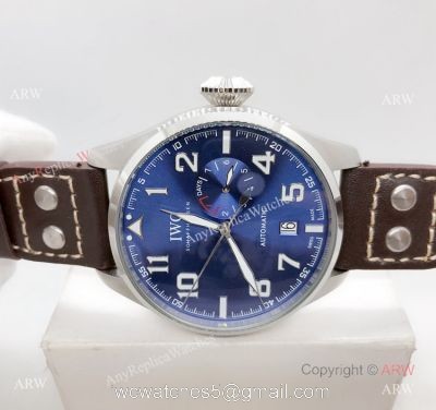 IWC Big Pilot SS Blue Dial Automatic Power Reserve Replica Watch 1