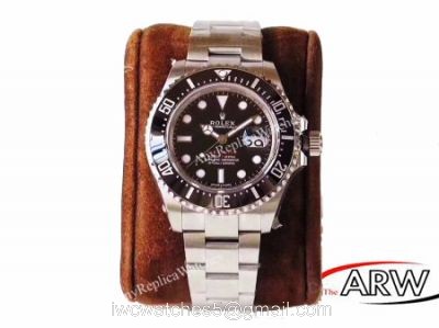 AR Factory Rolex Sea-Dweller 126600 Swiss ETA2824 Black Face Watch 43mm 1