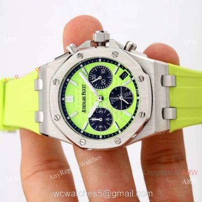 Audemars Piguet Knock off Watches / Women Size / Royal Oak offshore SS Green Dial 1