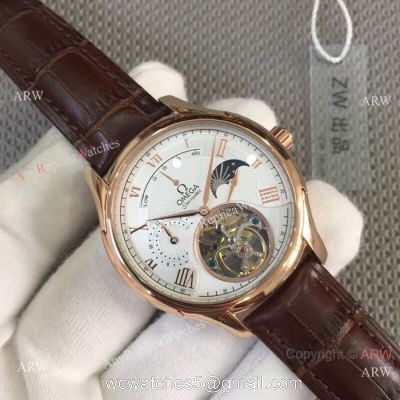 2019 Replica Omega seamaster Complications Watch Rose Gold White Dial 1