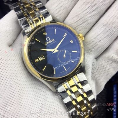 New Copy Omega seamaster Automatic watches Two Tone Black 1