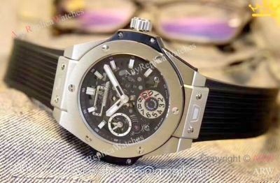 Hublot Big Bang Automatic Watch Replica SS Skeleton Dial 1