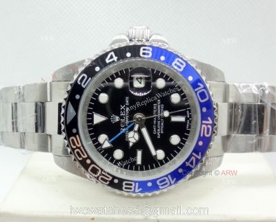 Copy Rolex GMT Master ii BlueBlack Bezel 40mm Mans Watch 1
