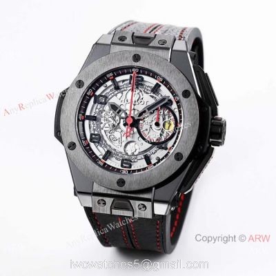 (HBBV6) Copy Hublot Big Bang Ferrari Ceramic Chronograph Watch Swiss Grade 1