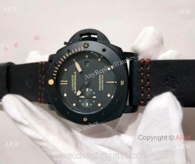 Panerai Luminor Submersible All Black Watch 47mm PAM508 Replica 1