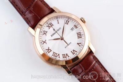 Swiss Grade Audemars Piguet Jules Audemars 3120 Watches Rose Gold Roman Dial 1