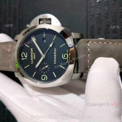 Copy Panerai LUMINOR GMT SS Green Markers Watch Pam320 1