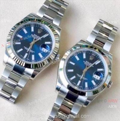 Rolex Datejust II Replica Watch 41mm / Stainless Steel Bright blue Dial 1