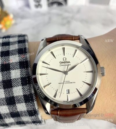 Fake Omega Seamaster Aqua Terra Omega Watch White Face 40mm 1