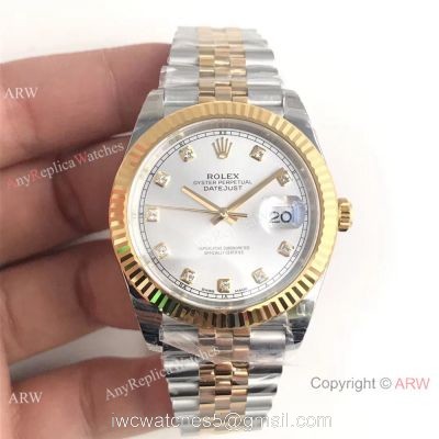 (EW) Rolex Datejust II ETA 3255 Silver Face Watch with Oyster Buckle 1