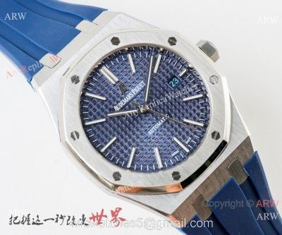Copy Audemars Piguet Royal Oak 41mm Watches Blue Dial Deployment Clasp 1