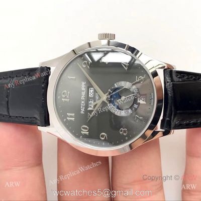 Swiss Grade One Patek Philippe Moonphase Replica Watch Ref.5396 Gray Rhodium Annual Calendar Face 1