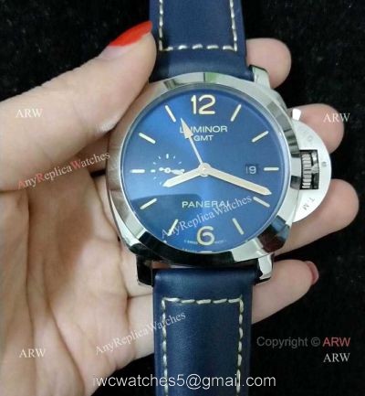 Buy Replica Luminor GMT Limited Edition Blue Face PAM 688 Watch 1