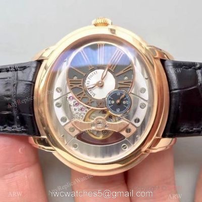 Swiss Grade Audemars Piguet Royal Millenary 4101 Watches Rose Gold Skeleton Dial 1